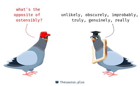 ostensibly antonym.